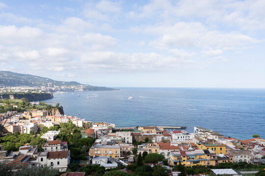 aerial view of Amalfi coast