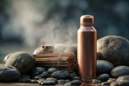 Vintage Copper Thermos in Zen Mist