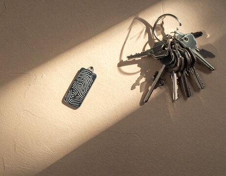 Fingerprint enabled key fob for secure identity verification