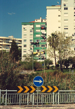 Arrow Sign by Apartments