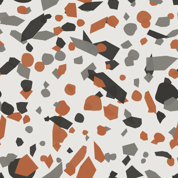 Motif de pierre mouchet&eacute;e en terre cuite et parchemin sans couture