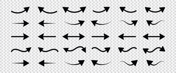 Fototapeta premium Arrow collection. Arrow icon for your web site design, logo, app, UI.Simple arrow big set. Vector illustration.