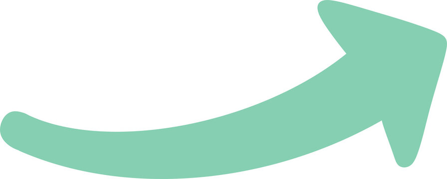 Mint Curved Arrow