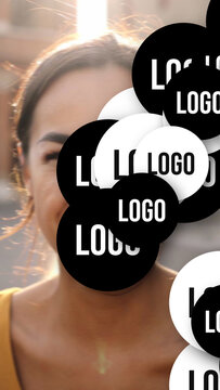 Premium Transitions Logo Left VERTICAL &ndash; Animated Logo Transitions, Brand Reveals, Logo Wipes and Dynamic Identity Effects for Professional Video Editing and Motion Graphics