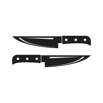 knife logo template illustration