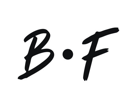 Modern Monogram BF Letter Logo Design For Professional Minimalist Branding