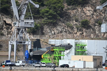 Spanish Navy Submarines Undergoing Maintenance in Port © Miroslaw