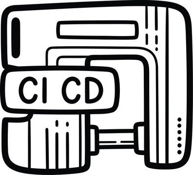 Isolated cd and floppy disk icon in hand