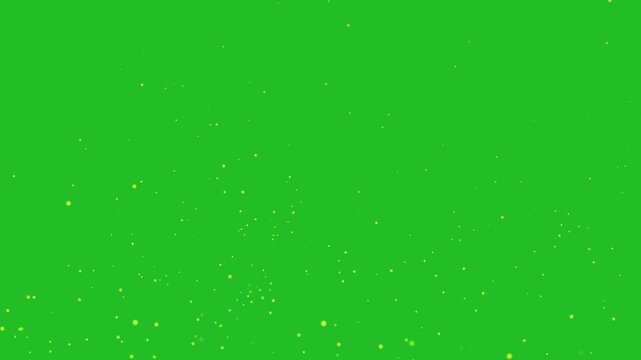 Realistic Fire Embers and Sparks Flying Through Smoke, Burning Coal Particle Animation on green scren Background, Bonfire and Fiery Overlay Effect