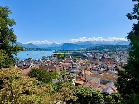 Ausblick von der Museggmauer, Luzern/ Schweiz