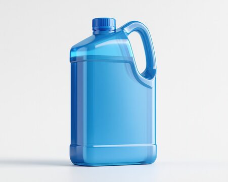 Blue Plastic Jug with Handle and Cap