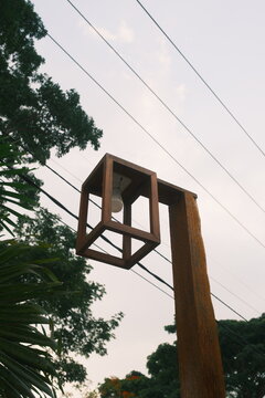 Wood Lamp Box Decoration