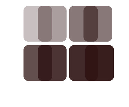 Dark Brown Four Square Grid App Menu Icon Vector Isolated on Black Background