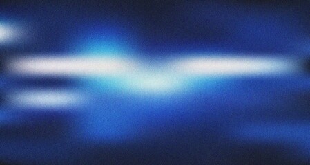 Striking electric blue and glowing white abstract gradient featuring powerful light beams and grainy texture © MdNajmulHaque