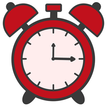 Red alarm clock icon