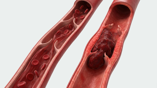 Deep Vein Thrombosis or Blood Clots. Embolus.