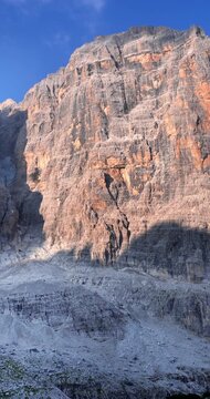 Landscape on the amazing Dolomites of Tuckett