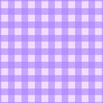 Seamless purple and white gingham pattern background 