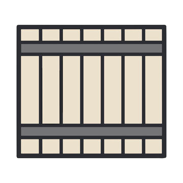 Abstract geometric pattern with beige and gray rectangles