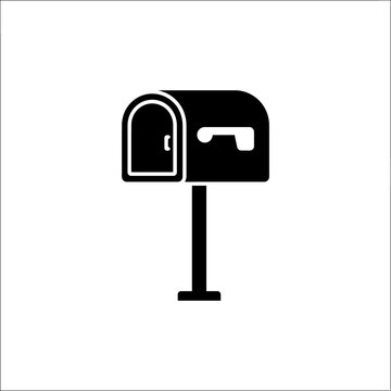 Traditional metal mailbox icon for residential mail delivery and postal service branding.