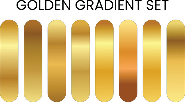 Gold gradient styles. Golden gradient.