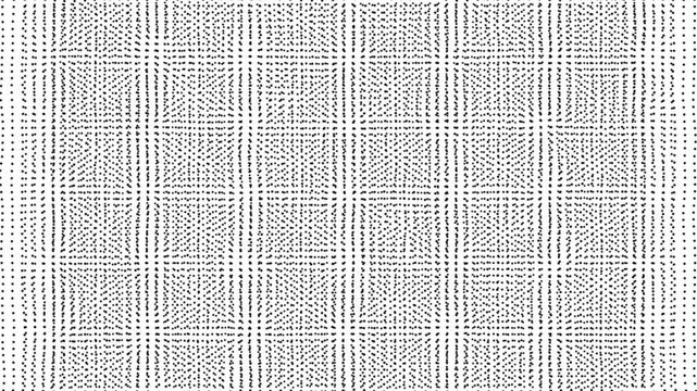 Grid pattern of black dots on a white background a minimalist symmetrical consisting of evenly spaced arranged in formation on field