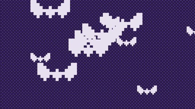 Bat flock Pixel transitions on a alpha channel