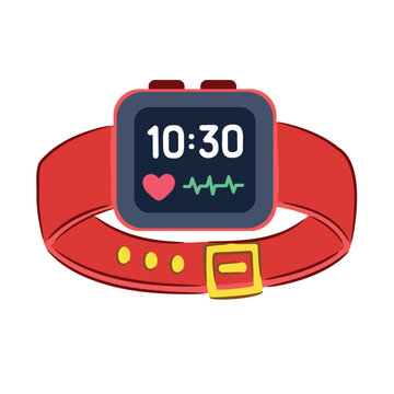 Smart Fitness Wristband Vector Icon