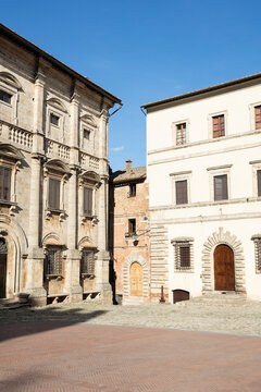 facade of the old building