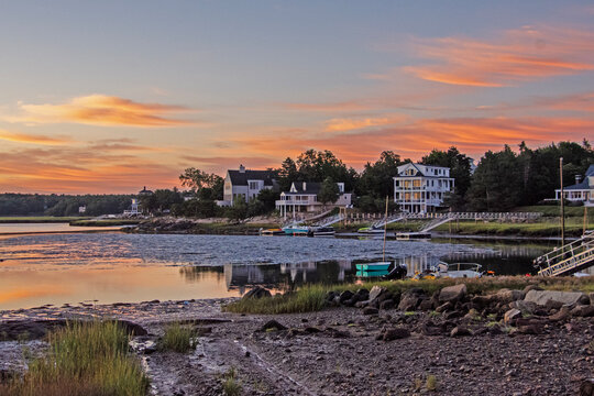sunrise over the river