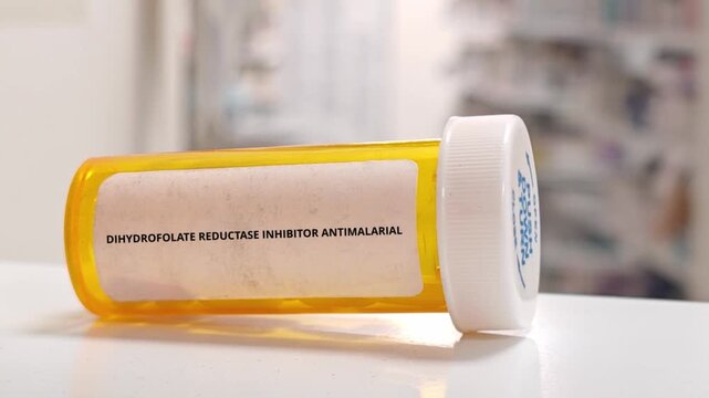 DIHYDROFOLATE REDUCTASE INHIBITOR ANTIMALARIAL antiparasitic drug mechanism for malaria parasitic worm protozoal or lice infection treatment
