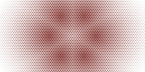 Obraz premium A digital backdrop of red polka dots fading into white creates a dynamic and versatile graphic resource, perfect for adding texture and visual interest to designs.