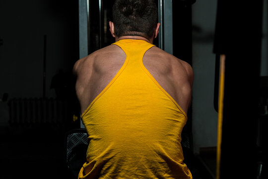 fitness trainer doing exercise for back