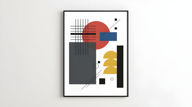 Vibrant abstract geometric art with bold colors and dynamic shapes for modern design projects.