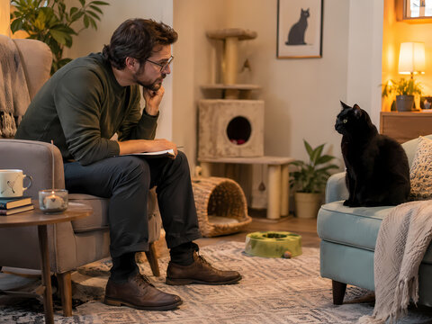 traumatized cat attending therapy