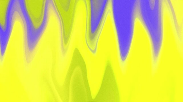 Abstract background with flowing liquid shapes in vibrant yellow and purple colors.