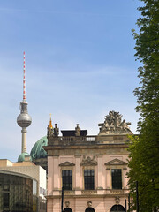 Berlin TV Tower and Historic Building in City Center © Gumgumlab