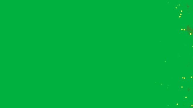 Smooth realistic burning paper fire edge reveal transition seamless loop 4k green screen chroma key background