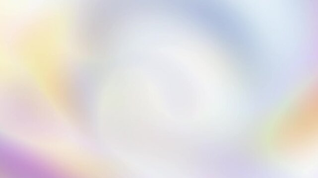 Bright pastel white lilac and soft yellow orange gradient motion loop featuring clean glowing fluid light Perfect for minimal presentation backgrounds and intros