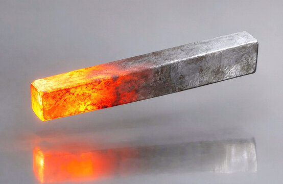 Heat conduction concept (hot metallic bar)