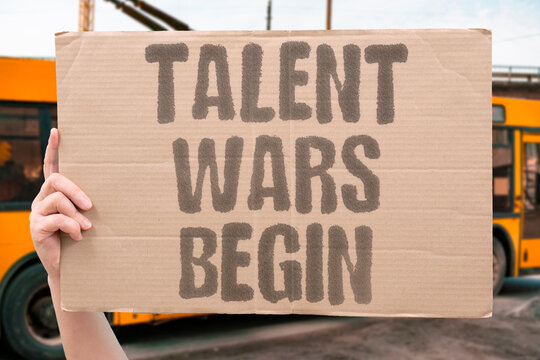 "Talent wars begin" Intense competition among tech companies for skilled software engineers. LABOR. EMPLOYMENT. TALENT. COMPETITION. RECRUITMENT.
