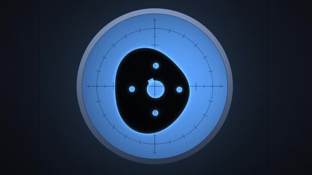 Optical Comparator Green Screen With Drifting Cam Silhouette Seamless Loop in subtle housing tones