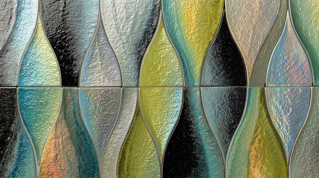 Traditional patterns with a modern pearlescent iridescent