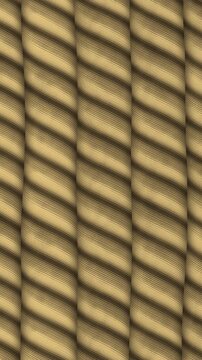 Shimenawa Rice Straw Rope With Twisting Fiber Bundles, Japanese New Year Seamless Loop Background in calm gold tones vertical 9:16