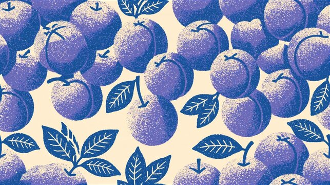festive purple sugar plum seamless background