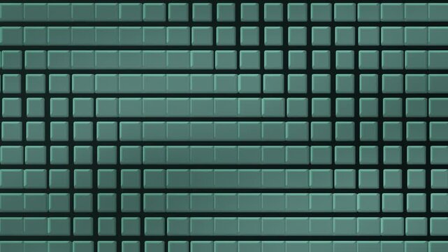 Gamma Prime Cuboid Precipitates Merging Into Rafts, Nickel Superalloy Microstructure Seamless Loop in deep teal tones