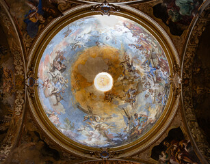 Baroque dome fresco in San Girolamo church, Cremona, Italy © Michael Niehaus