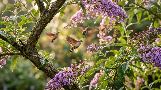 Hummingbird hawk moths