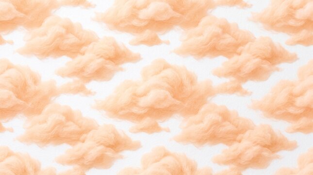 pastel orange clouds pattern