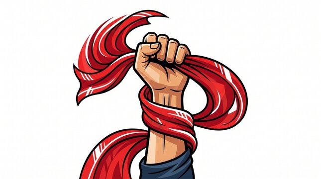 Raised Fist Protest